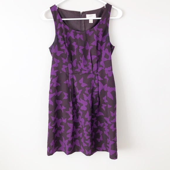 ann taylor purple dress